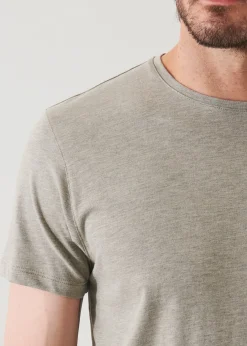 PATRICK ASSARAF Pima Cotton Stretch Overdye T-Shirt|Men T-Shirts
