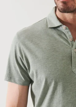 PATRICK ASSARAF Pima Cotton Stretch Overdye Polo|Men Polos