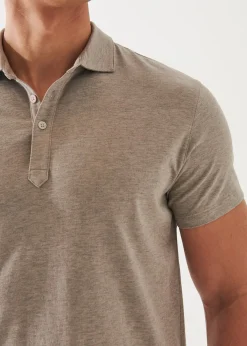 PATRICK ASSARAF Pima Cotton Stretch Overdye Polo|Men Polos