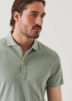 PATRICK ASSARAF Pima Cotton Stretch Overdye Polo|Men Polos