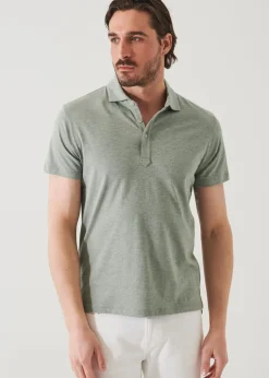 PATRICK ASSARAF Pima Cotton Stretch Overdye Polo|Men Polos