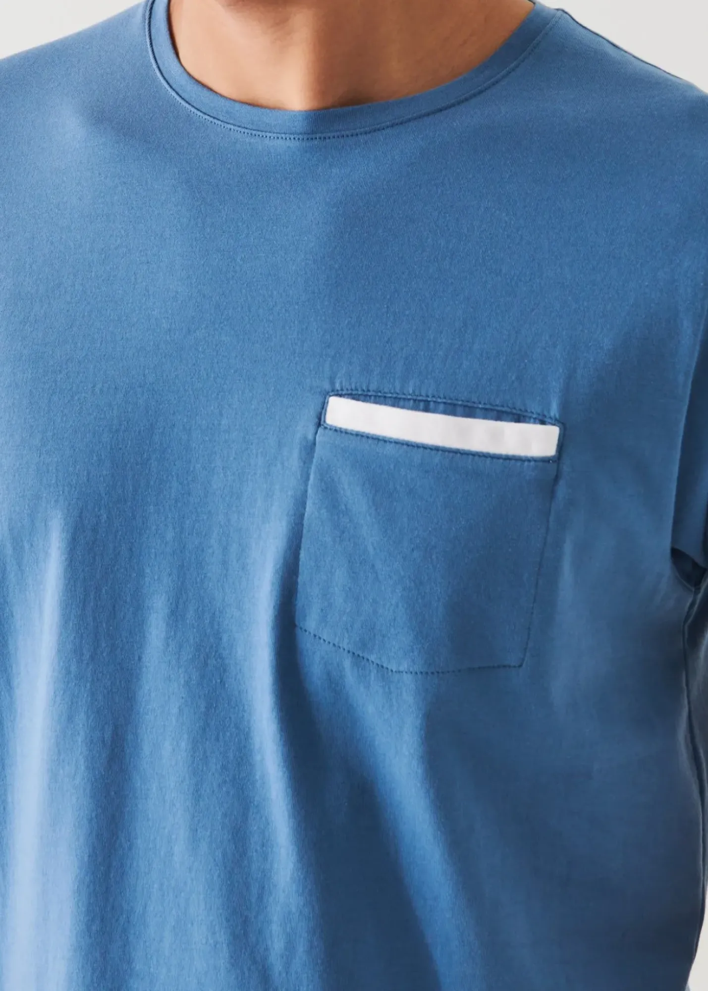 PATRICK ASSARAF Pima Cotton Stretch Pocket T-Shirt|Men T-Shirts