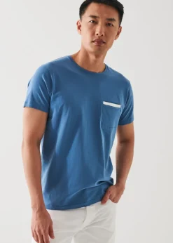 PATRICK ASSARAF Pima Cotton Stretch Pocket T-Shirt|Men T-Shirts