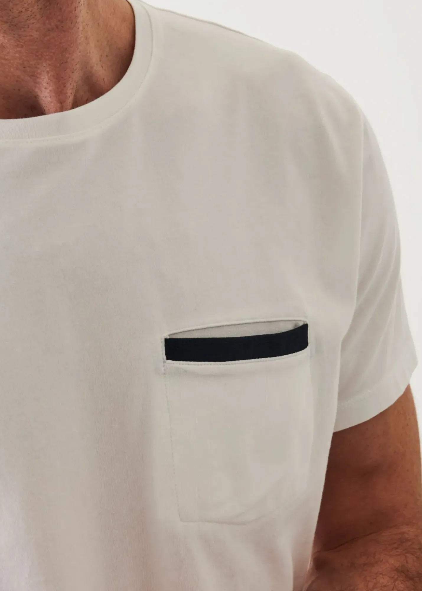 PATRICK ASSARAF Pima Cotton Stretch Pocket T-Shirt|Men T-Shirts
