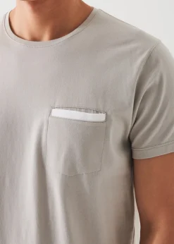 PATRICK ASSARAF Pima Cotton Stretch Pocket T-Shirt|Men T-Shirts