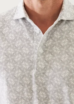 PATRICK ASSARAF Pima Cotton Stretch Printed Polo|Men Polos