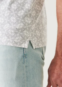 PATRICK ASSARAF Pima Cotton Stretch Printed Polo|Men Polos