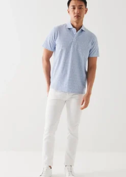 PATRICK ASSARAF Pima Cotton Stretch Printed Polo|Men Polos