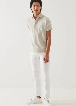 PATRICK ASSARAF Pima Cotton Stretch Printed Polo|Men Polos