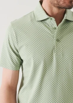 PATRICK ASSARAF Pima Cotton Stretch Printed Polo|Men Polos
