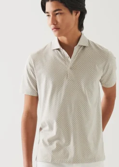 PATRICK ASSARAF Pima Cotton Stretch Printed Polo|Men Polos