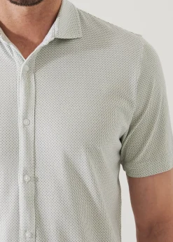 PATRICK ASSARAF Pima Cotton Stretch Printed Shirt|Men Shirts
