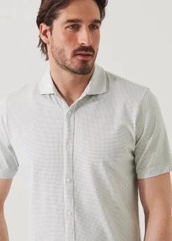 PATRICK ASSARAF Pima Cotton Stretch Printed Shirt|Men Shirts