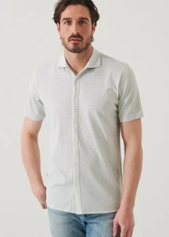 PATRICK ASSARAF Pima Cotton Stretch Printed Shirt|Men Shirts