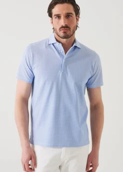 PATRICK ASSARAF Pima Cotton Stretch Printed Polo|Men Polos
