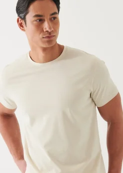 PATRICK ASSARAF Pima Cotton Stretch Printed T-Shirt|Men T-Shirts