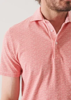 PATRICK ASSARAF Pima Cotton Stretch Printed Polo|Men Polos