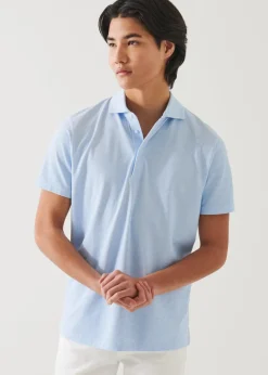 PATRICK ASSARAF Pima Cotton Stretch Printed Polo|Men Polos
