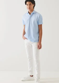 PATRICK ASSARAF Pima Cotton Stretch Printed Polo|Men Polos