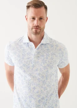PATRICK ASSARAF Pima Cotton Stretch Printed Polo|Men Polos