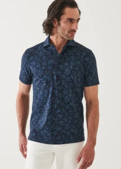 PATRICK ASSARAF Pima Cotton Stretch Printed Polo|Men Polos