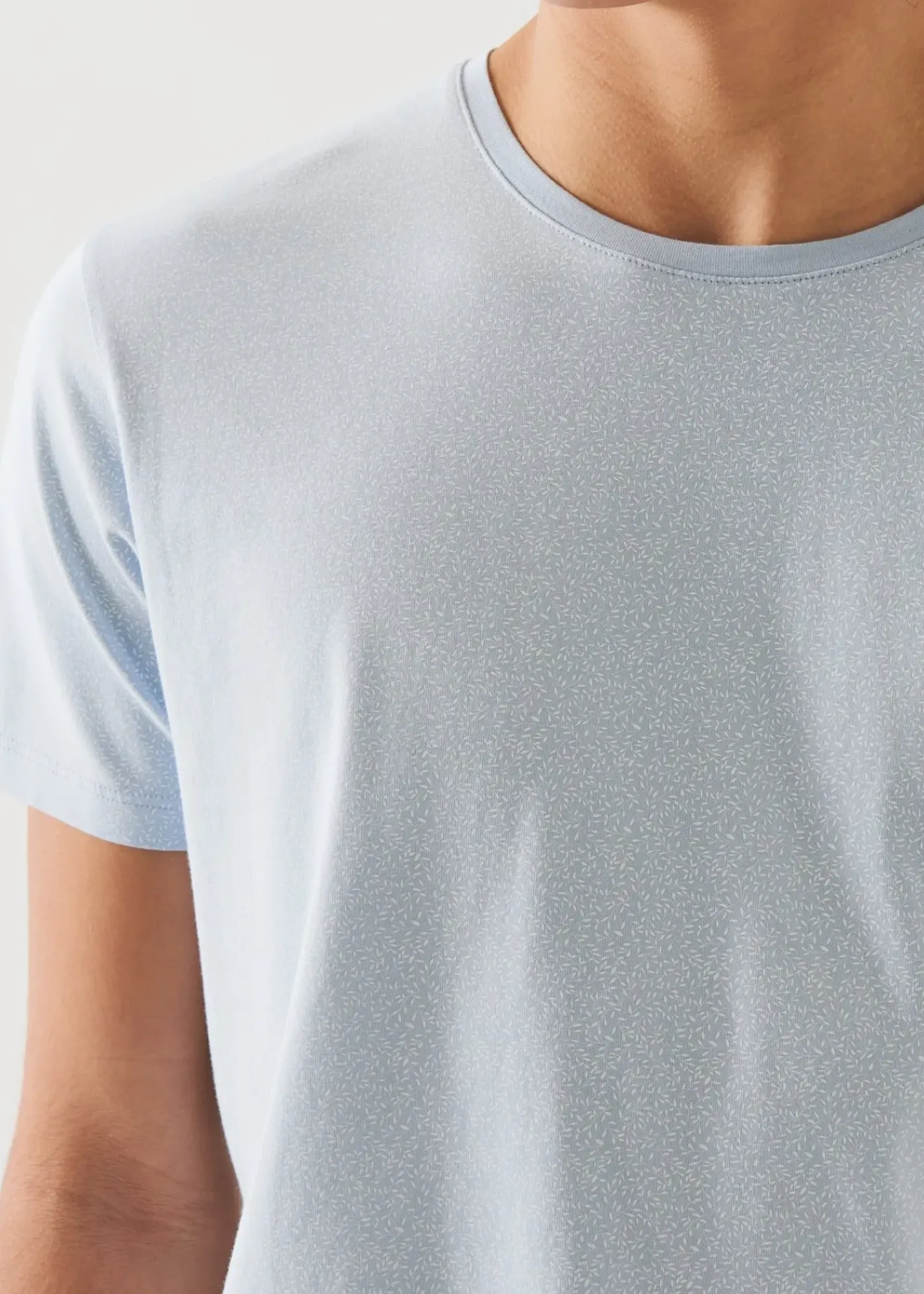 PATRICK ASSARAF Pima Cotton Stretch Printed T-Shirt|Men T-Shirts