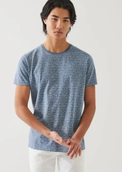 PATRICK ASSARAF Pima Cotton Stretch Printed T-Shirt|Men T-Shirts