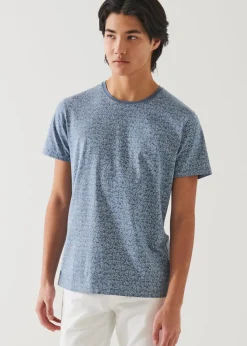 PATRICK ASSARAF Pima Cotton Stretch Printed T-Shirt|Men T-Shirts