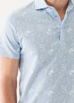 PATRICK ASSARAF Pima Cotton Stretch Printed Polo|Men Polos