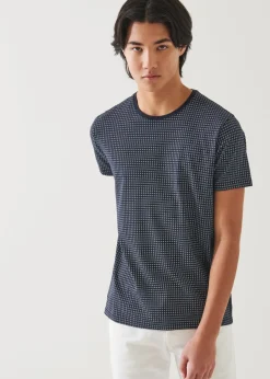 PATRICK ASSARAF Pima Cotton Stretch Printed T-Shirt|Men T-Shirts