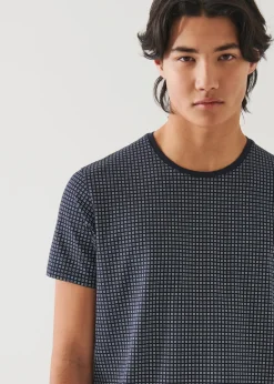 PATRICK ASSARAF Pima Cotton Stretch Printed T-Shirt|Men T-Shirts