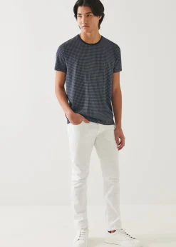 PATRICK ASSARAF Pima Cotton Stretch Printed T-Shirt|Men T-Shirts