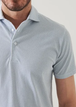 PATRICK ASSARAF Pima Cotton Stretch Printed Polo|Men Polos
