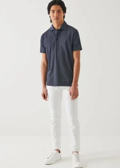 PATRICK ASSARAF Pima Cotton Stretch Printed Polo|Men Polos