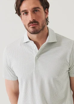PATRICK ASSARAF Pima Cotton Stretch Printed Polo|Men Polos