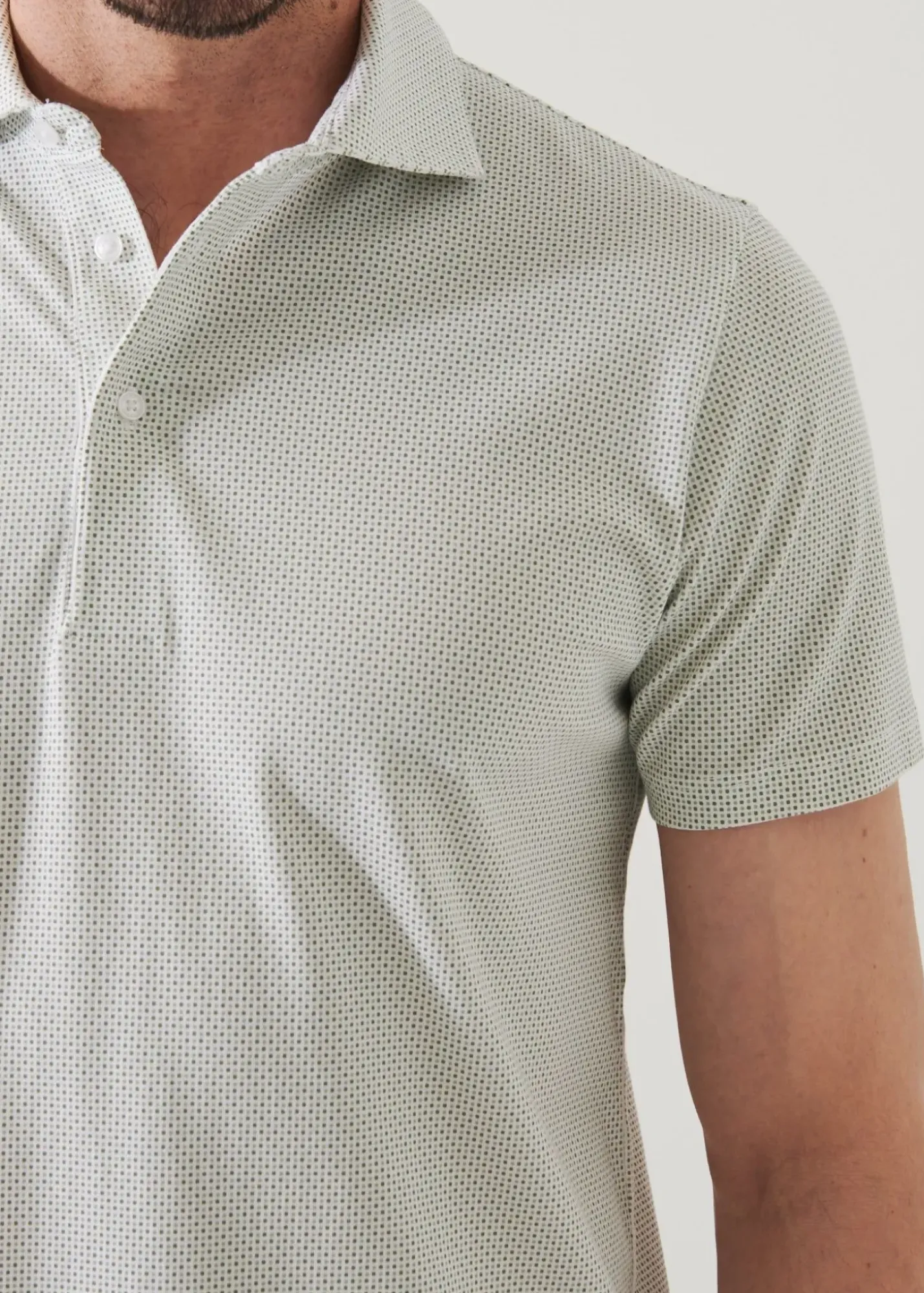 PATRICK ASSARAF Pima Cotton Stretch Printed Polo|Men Polos