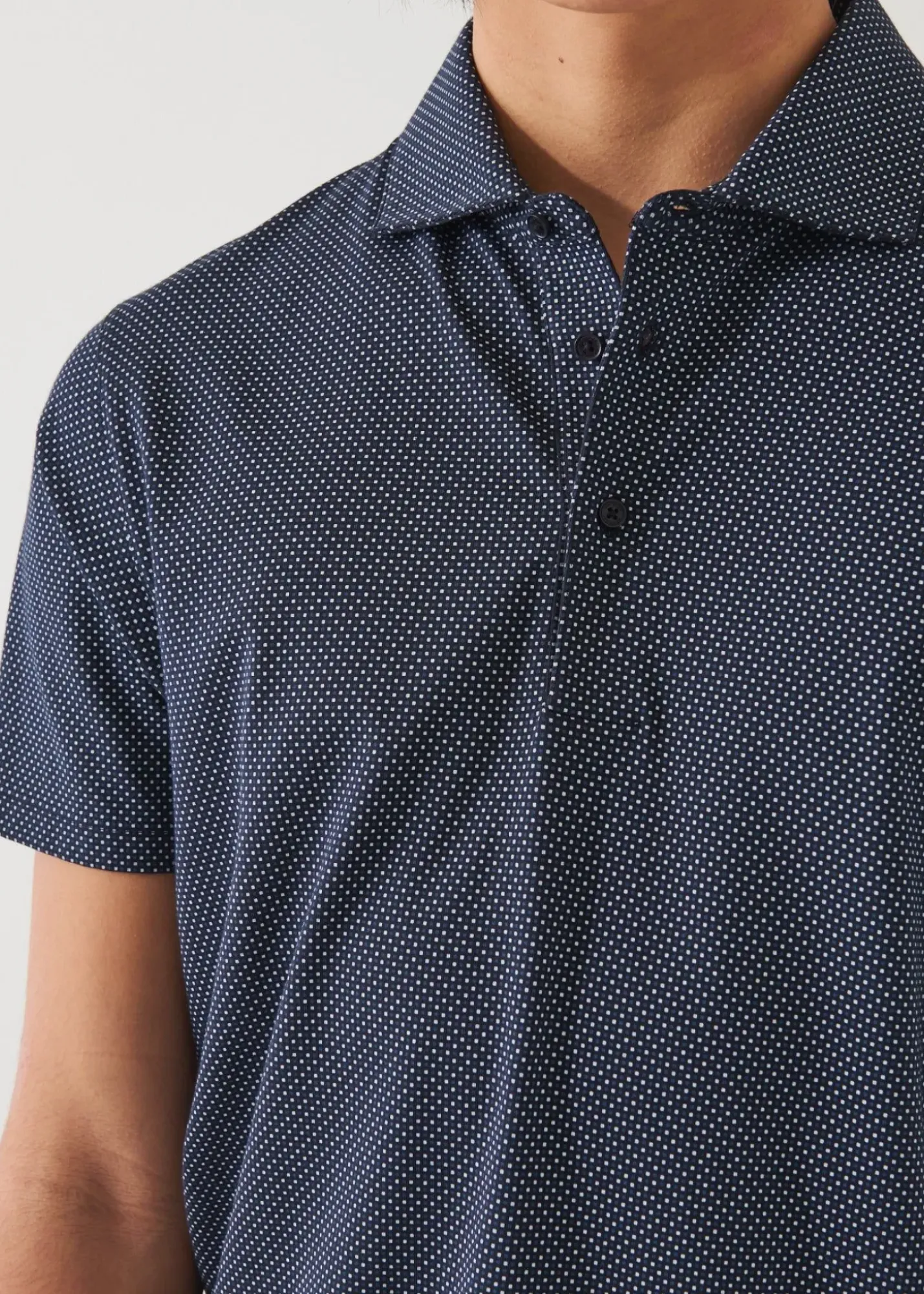 PATRICK ASSARAF Pima Cotton Stretch Printed Polo|Men Polos