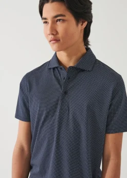 PATRICK ASSARAF Pima Cotton Stretch Printed Polo|Men Polos