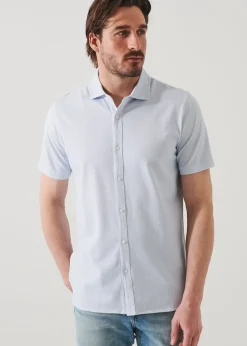 PATRICK ASSARAF Pima Cotton Stretch Printed Shirt|Men Shirts