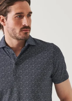 PATRICK ASSARAF Pima Cotton Stretch Printed Polo|Men Polos