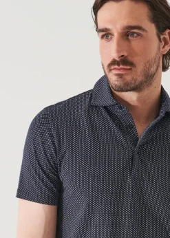 PATRICK ASSARAF Pima Cotton Stretch Printed Polo|Men Polos