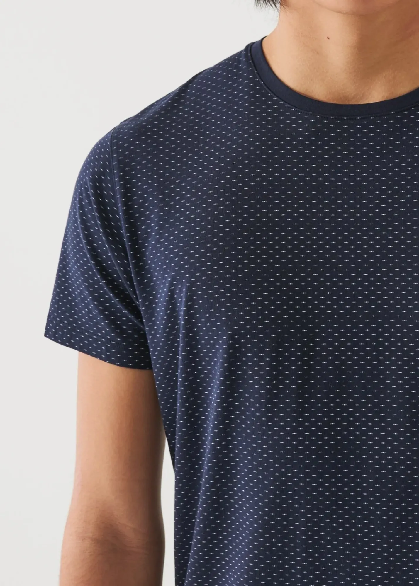 PATRICK ASSARAF Pima Cotton Stretch Printed T-Shirt|Men T-Shirts