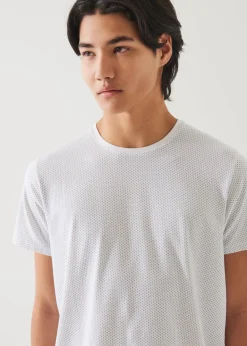 PATRICK ASSARAF Pima Cotton Stretch Printed T-Shirt|Men T-Shirts