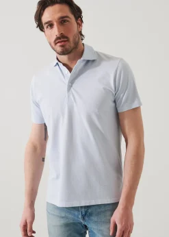 PATRICK ASSARAF Pima Cotton Stretch Printed Polo|Men Polos