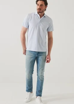 PATRICK ASSARAF Pima Cotton Stretch Printed Polo|Men Polos