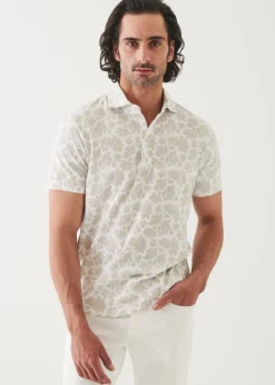 PATRICK ASSARAF Pima Cotton Stretch Printed Polo|Men Polos