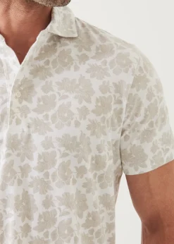 PATRICK ASSARAF Pima Cotton Stretch Printed Polo|Men Polos
