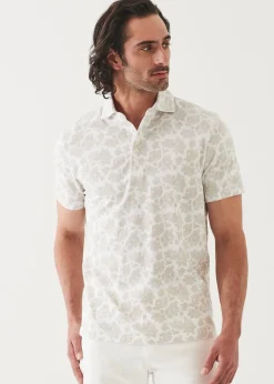 PATRICK ASSARAF Pima Cotton Stretch Printed Polo|Men Polos