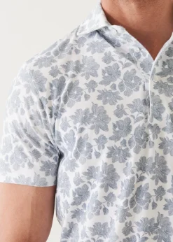 PATRICK ASSARAF Pima Cotton Stretch Printed Polo|Men Polos