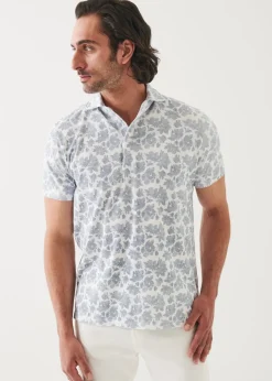 PATRICK ASSARAF Pima Cotton Stretch Printed Polo|Men Polos